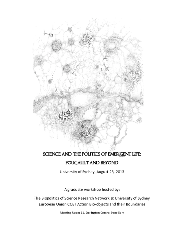 (PDF) Science and the Politics of Emergent Life (2013)