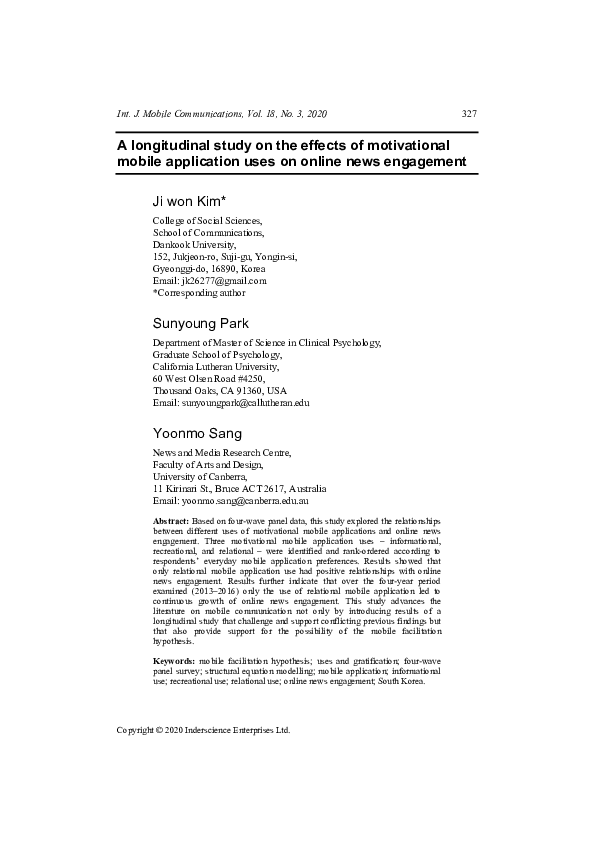 (PDF) A longitudinal study on the effects of motivational mobile ...