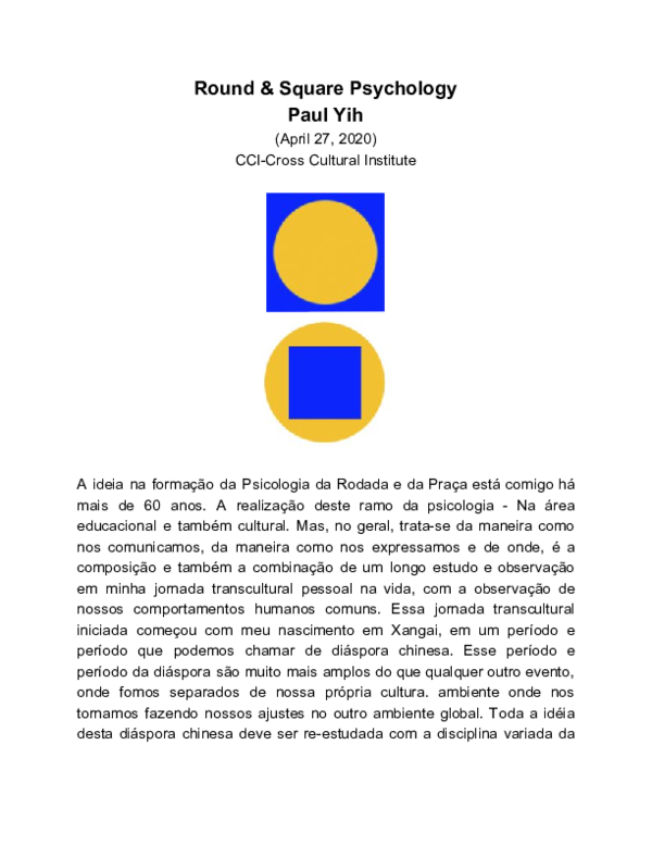 (PDF) Round & Square Psychology