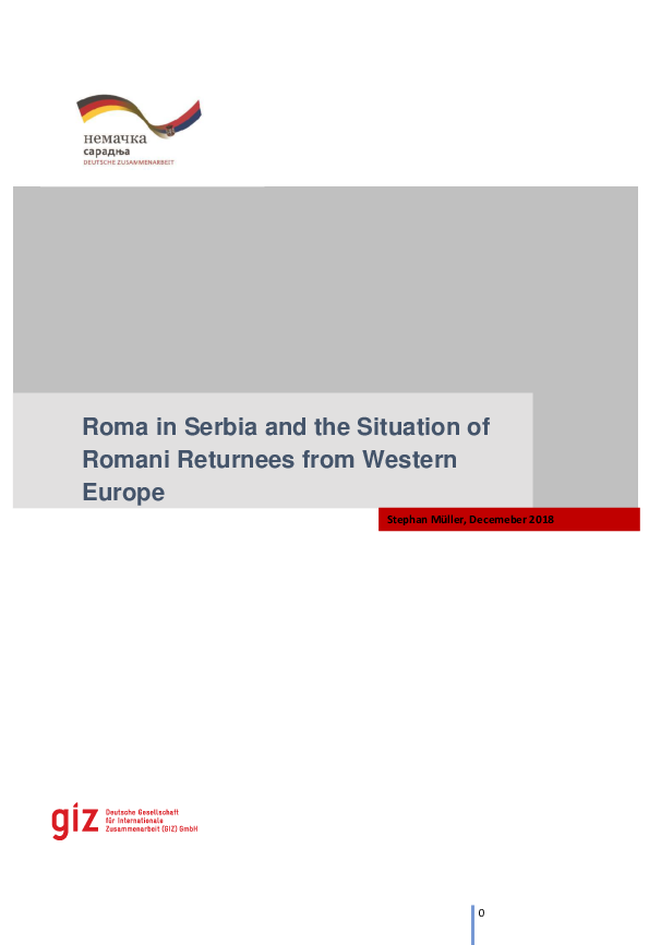 (PDF) Roma in Serbia and the Situation of Romani Returnees from Western ...