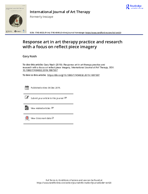 (PDF) Response art in art therapy practice and research with a focus on