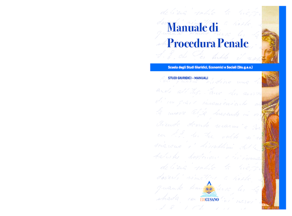 (PDF) Manuale di Procedura Penale