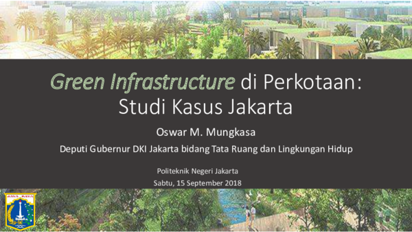 (PDF) PAPARAN. Green Infrastructure di Perkotaan: Studi Kasus Jakarta