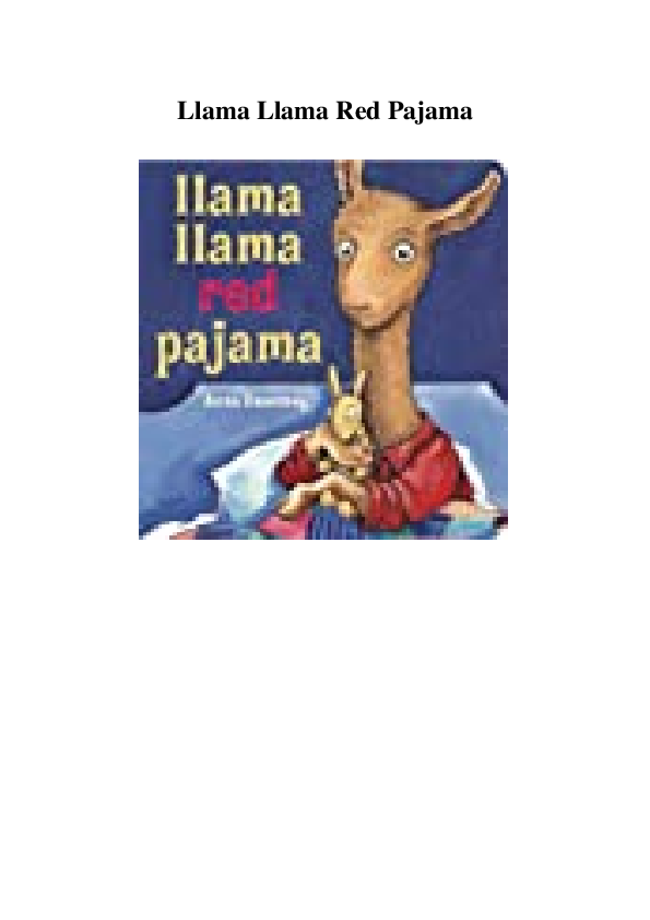 (PDF) Llama Llama Red Pajama synta santy Academia.edu