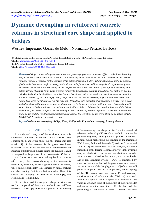 (PDF) Dynamic decoupling in reinforced concrete columns in structural ...