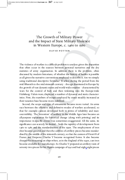 (PDF) The growth of military power and the impact of state military ...