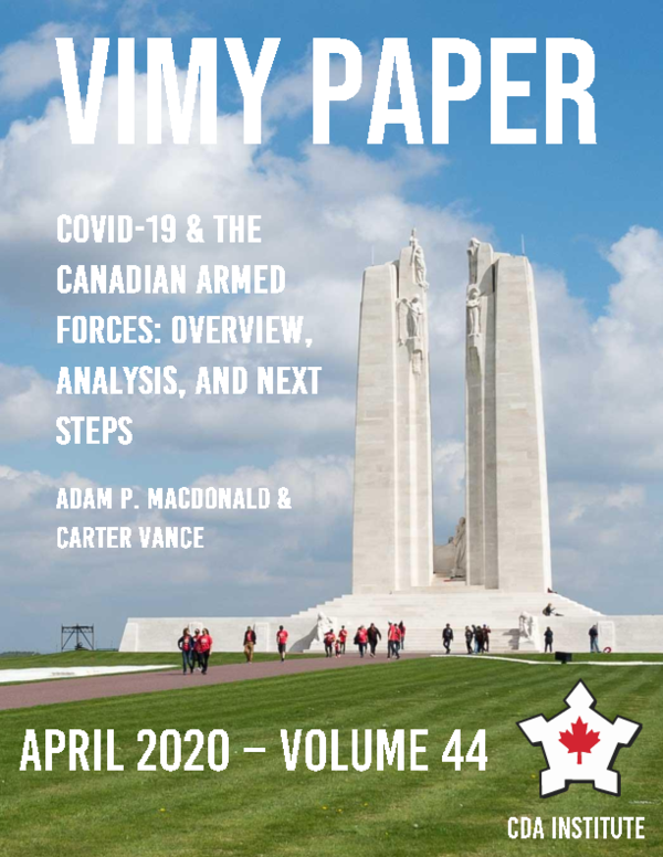 (PDF) COVID19 & The Canadian Armed Forces Overview, Analysis and Next