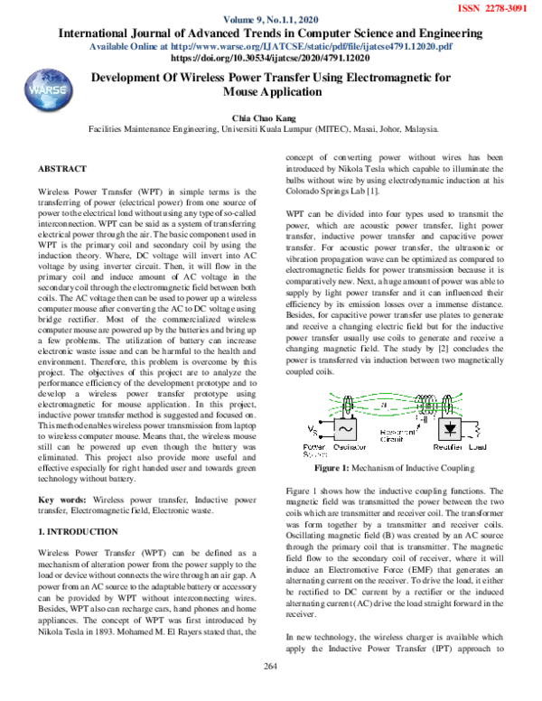 (PDF) Development Of Wireless Power Transfer Using Electromagnetic for ...