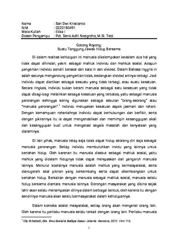 Gotong royong dalam masyarakat picture