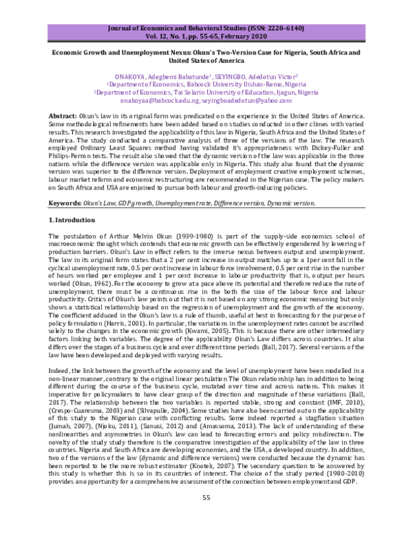 Unemployment essay pdf image