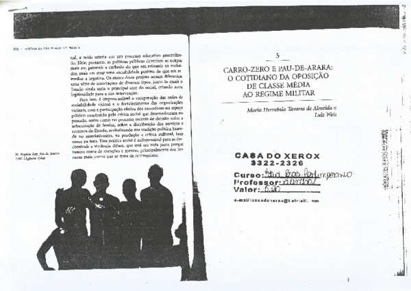 (PDF) Carro zero e pau de arara o cotidiano da oposição de classe média