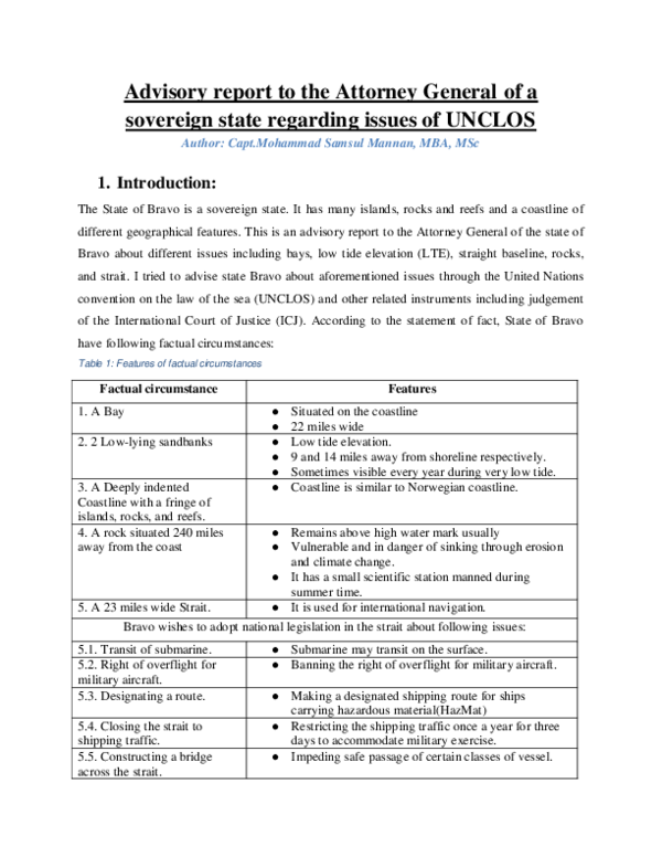 (PDF) An advisory report to the Attorney General of a sovereign state ...