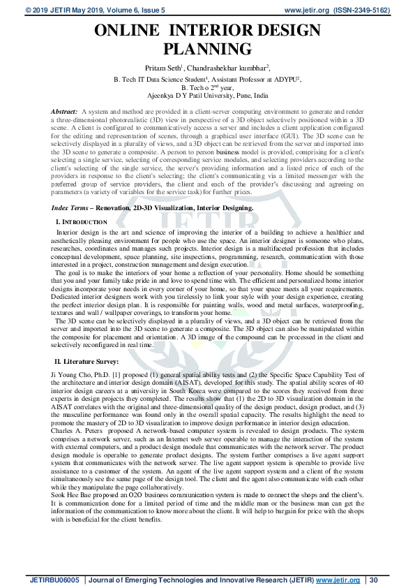 (PDF) ONLINE INTERIOR DESIGN PLANNING