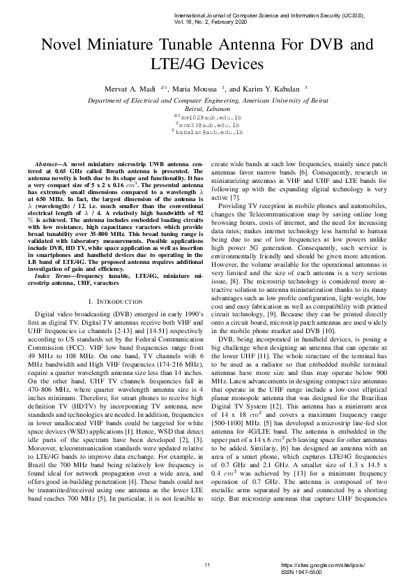 (PDF) Novel Miniature Tunable Antenna for DVB and LTE/4G Devices