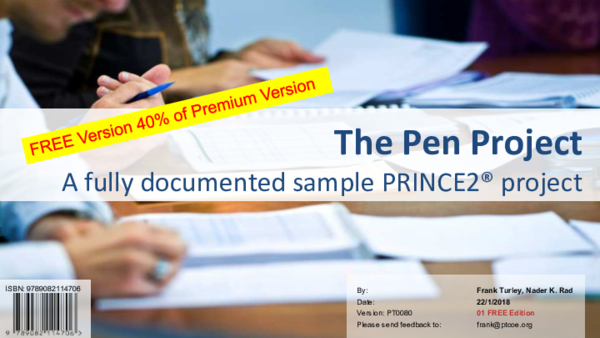 (PDF) The Pen Project A fully documented sample PRINCE2® project - Sample