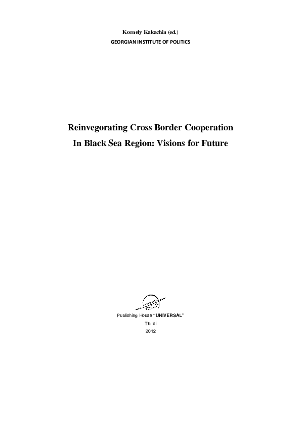 (PDF) Dynamics of Transformation and Security Building in the Black Sea ...