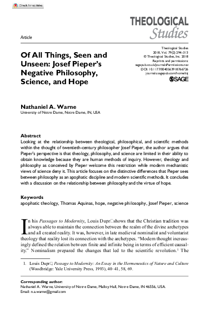 Essays on hope in the unseen picture