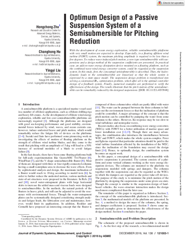 (PDF) Optimum Design of a Passive Suspension System of a ...