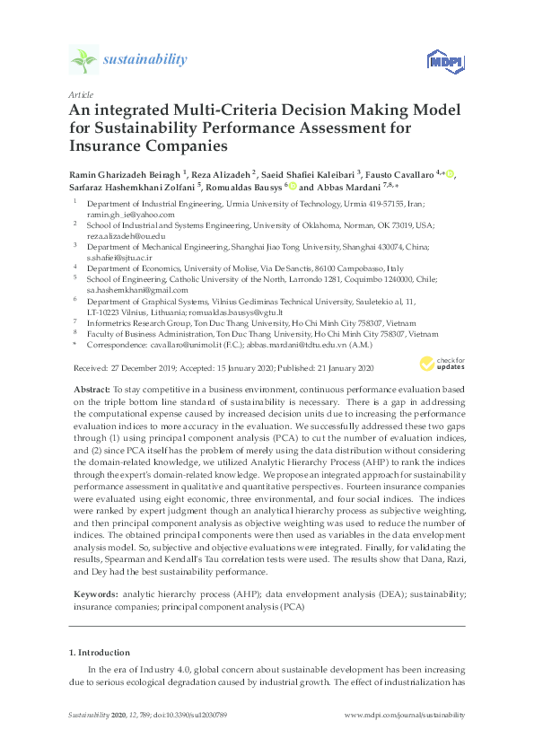 (PDF) An integrated multi-criteria decision-making model for ...