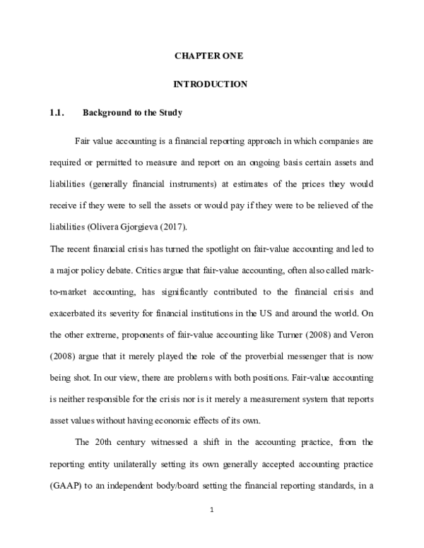 (DOC) Fair Value Accounting on Asset Valuation of Quoted companies in ...