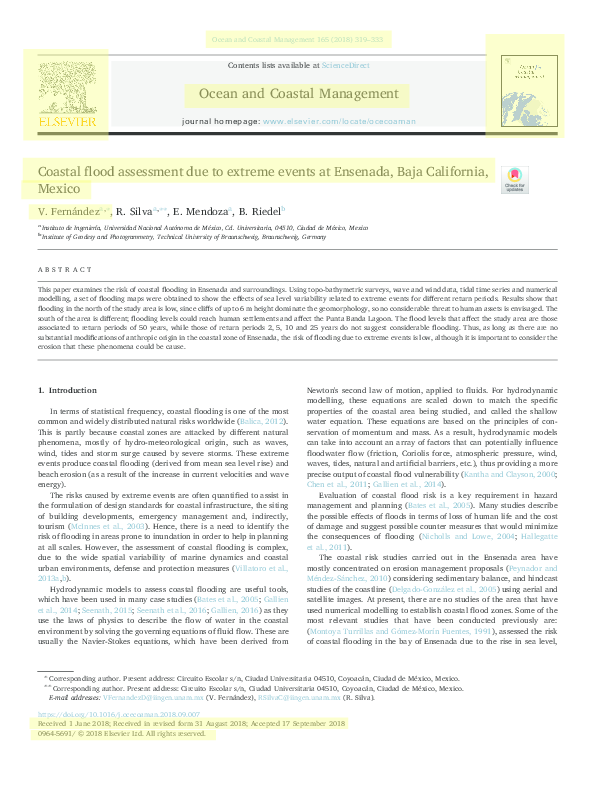 (PDF) Coastal flood assessment due to extreme events at Ensenada, Baja ...