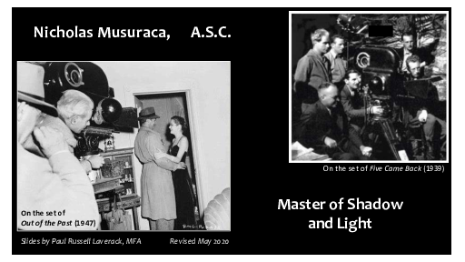 (PDF) Nicholas Musuraca, Master of Shadow and Light