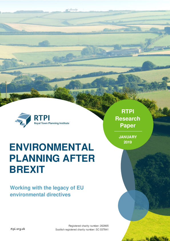  pdf environmental planning after brexit working with the legacy of