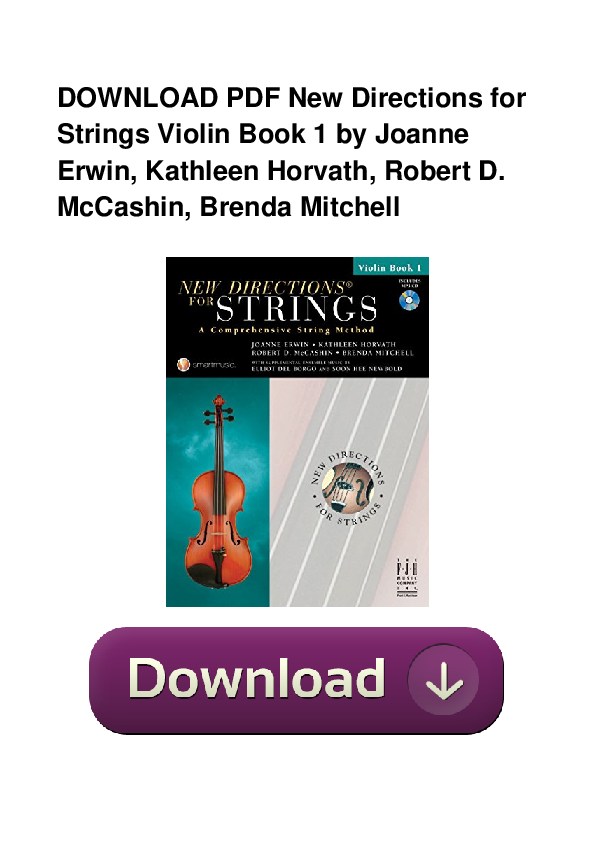 (PDF) New Directions For Strings Violin Book 1 DOC WQ0799566 Susan Samuels Academia.edu