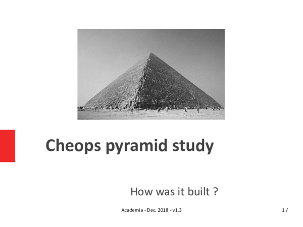 (PDF) Cheops pyramid study