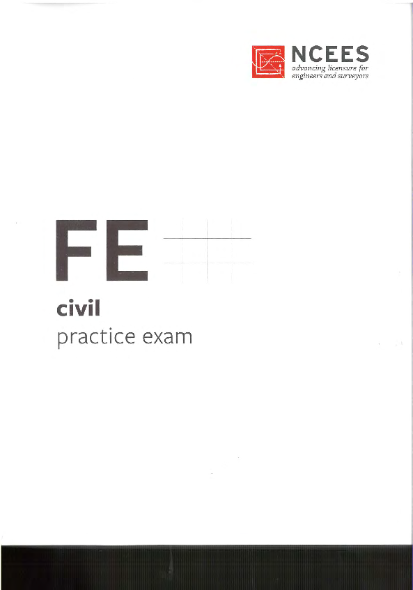 PDF) NCEES-FE Civil PRACTICE EXAM