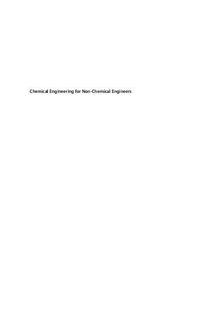 (PDF) Chemical Engineering for Non-Chemical Engineers