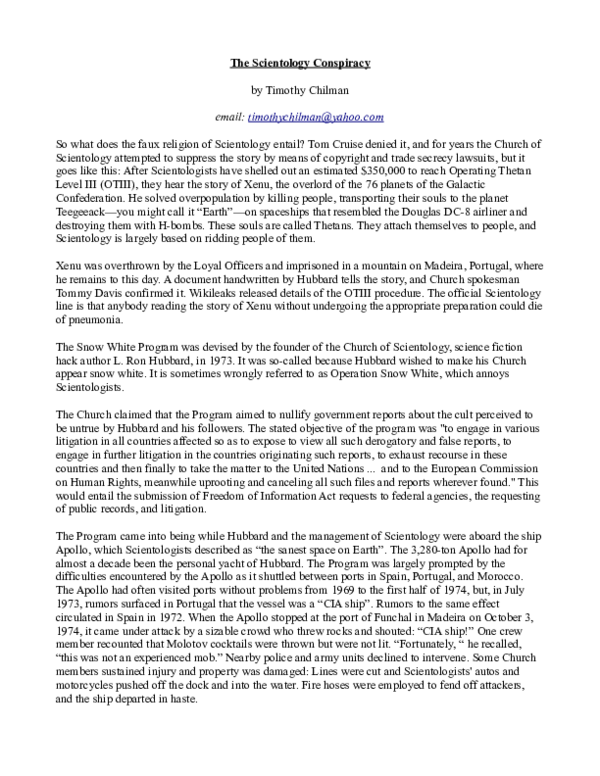 What is scientology picture