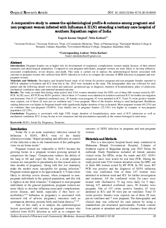 (PDF) A comparative study to assess the epidemiological profile ...