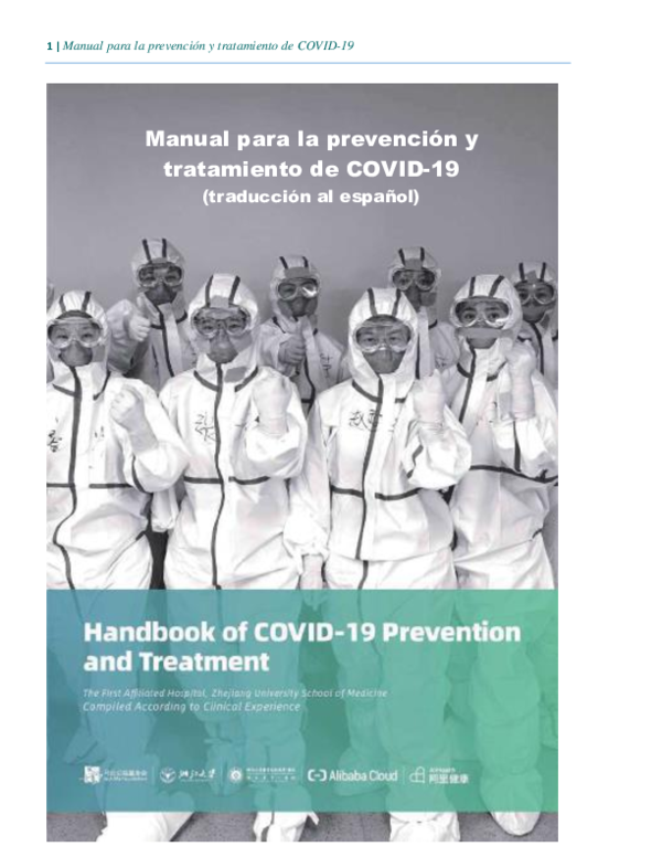 (PDF) Manual para la prevención y tratamiento de COVID-19 (traducción ...