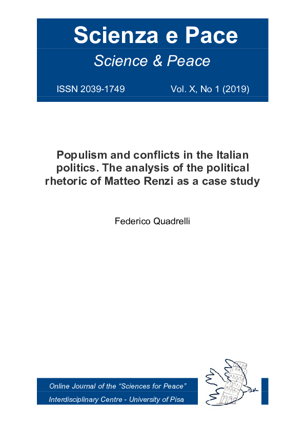 (PDF) Populism and conflicts in the Italian politics. The analysis of ...