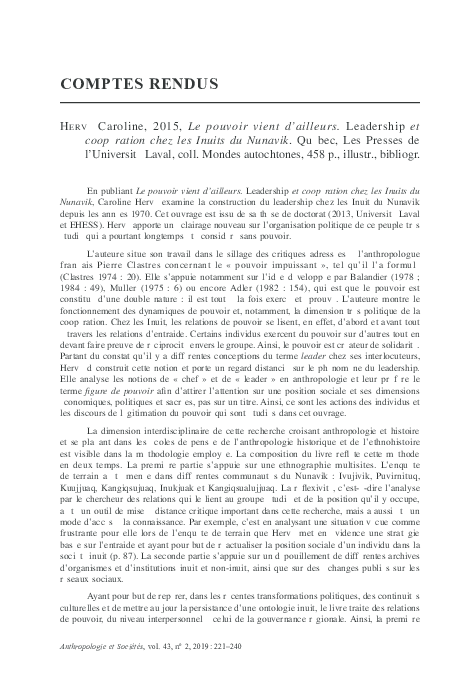 (PDF) Compte-rendu_Brooks James F., 2018, Awat’ovi. L’histoire et les ...
