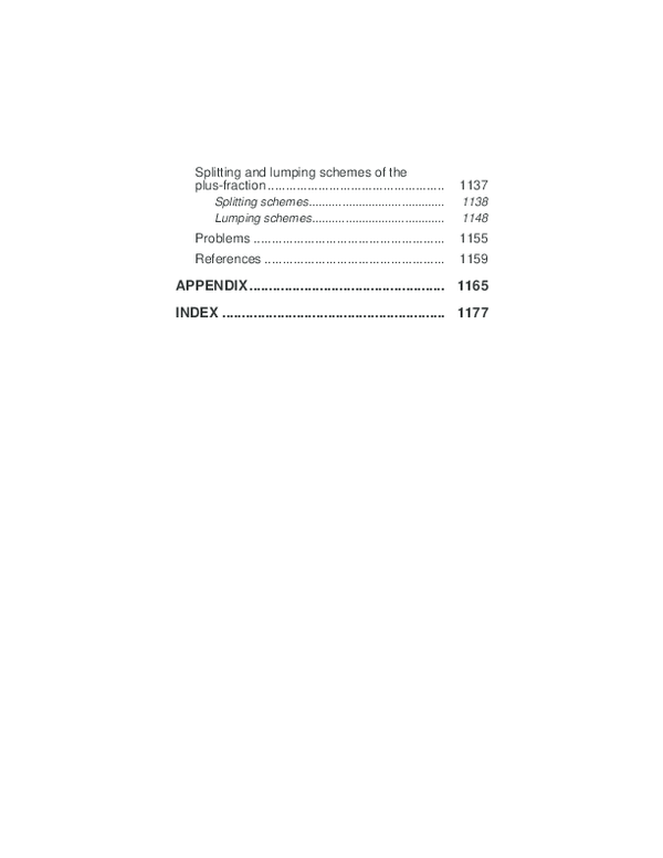 (PDF) Splitting and lumping schemes of the