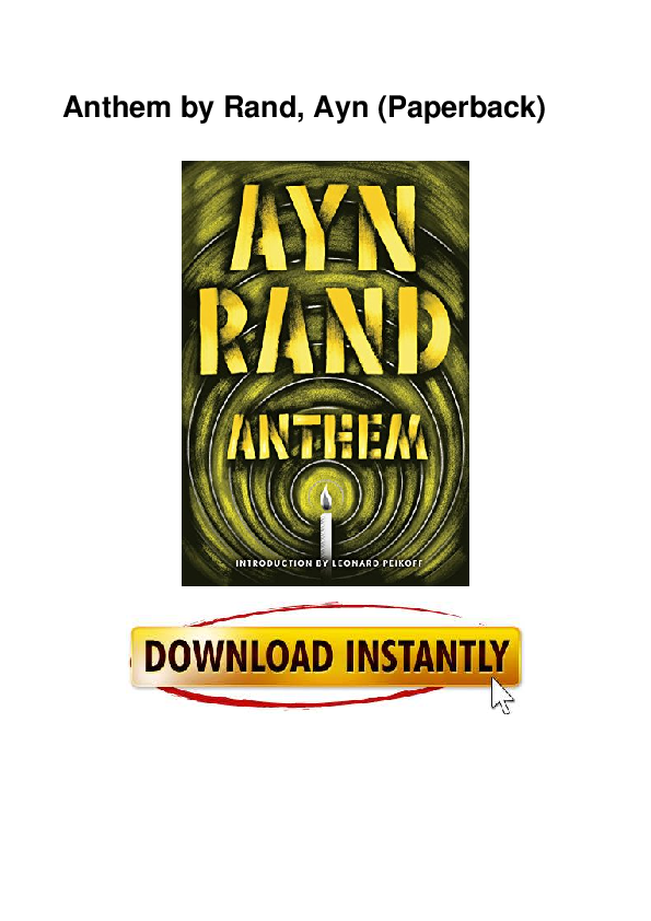 Pdf Anthem By Rand Ayn Paperback Serly Johnson Academia Edu