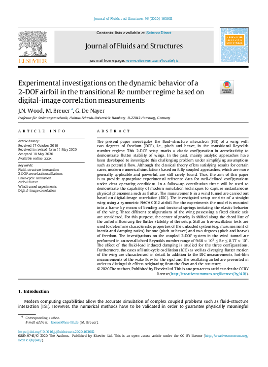(PDF) Experimental investigations on the dynamic behavior of a 2-DOF ...