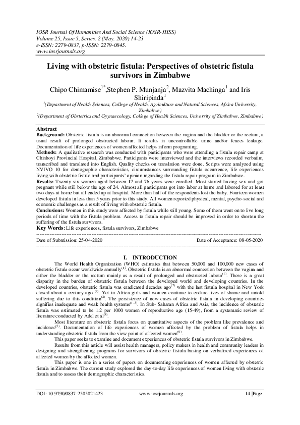 Thesis about fistula picture