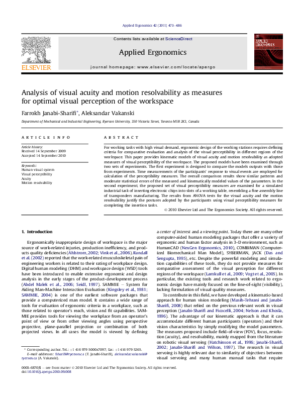 (PDF) Analysis of visual acuity and motion resolvability as measures ...