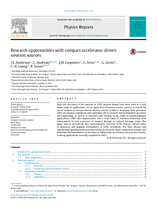 (PDF) Physics Reports
