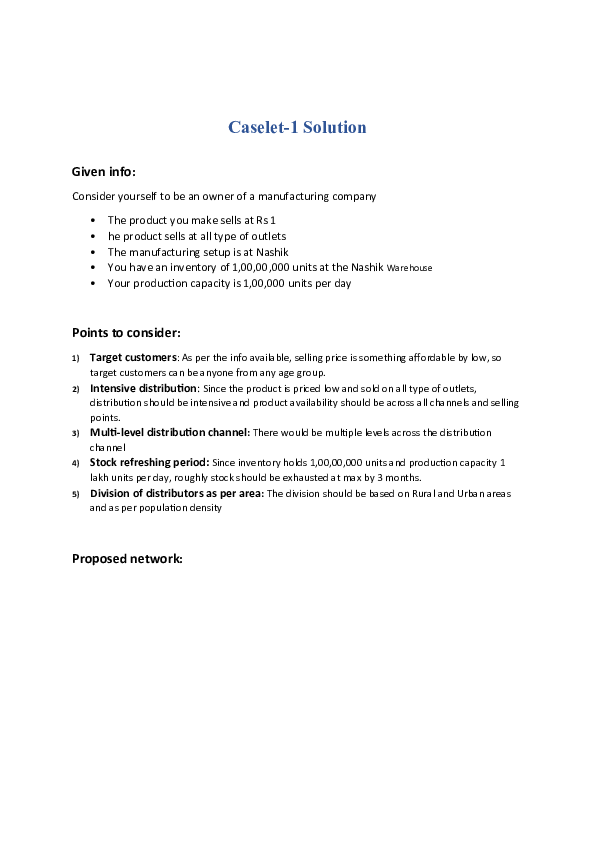 (DOC) Caselet-1 Solution