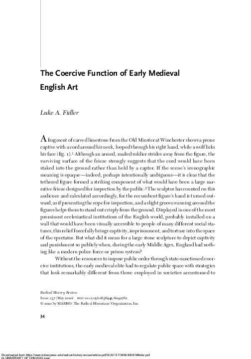 (PDF) The Coercive Function of Early Medieval English Art Luke Fidler
