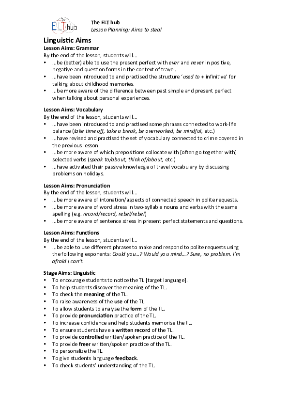 (DOC) Linguistic Aims