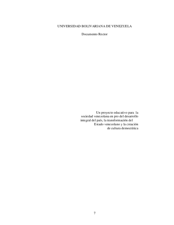 UNIVERSIDAD BOLIVARIANA DE VENEZUELA