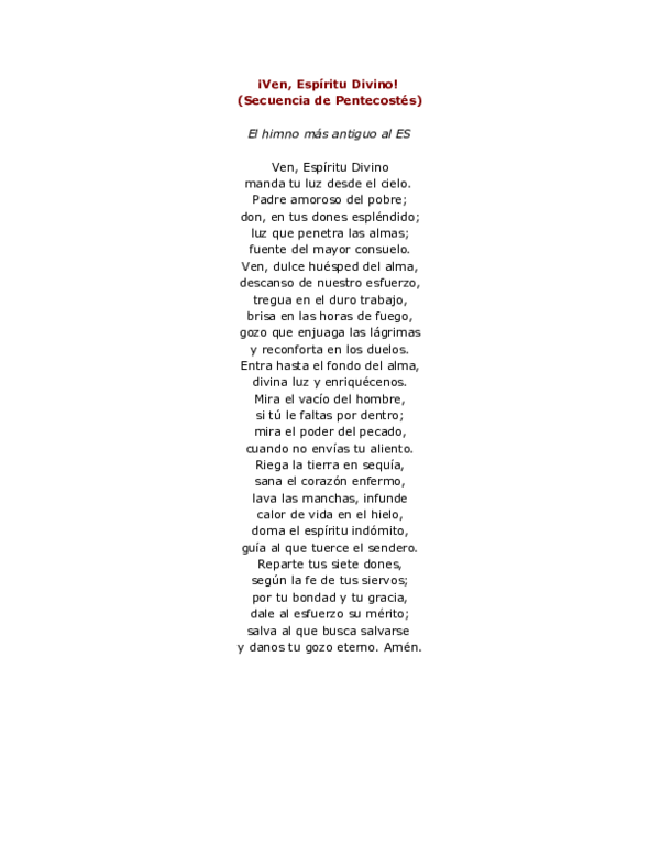 (DOC) Ven Espiritu Divino Elisita Fernández Academia.edu (DOC) Ven Espiritu Divino Elisita Fernández Academia.edu