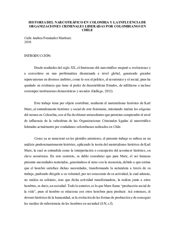 (PDF) HISTORIA DEL NARCOTRÁFICO EN COLOMBIA Y LA INFLUENCIA DE ...