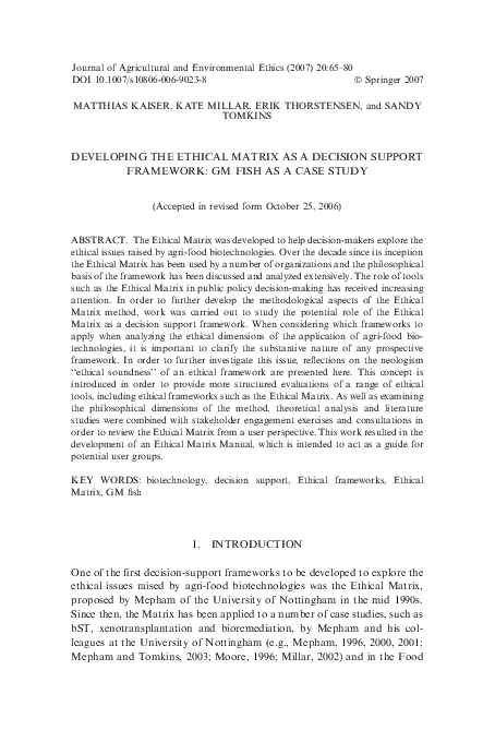 Ethical framework paper image