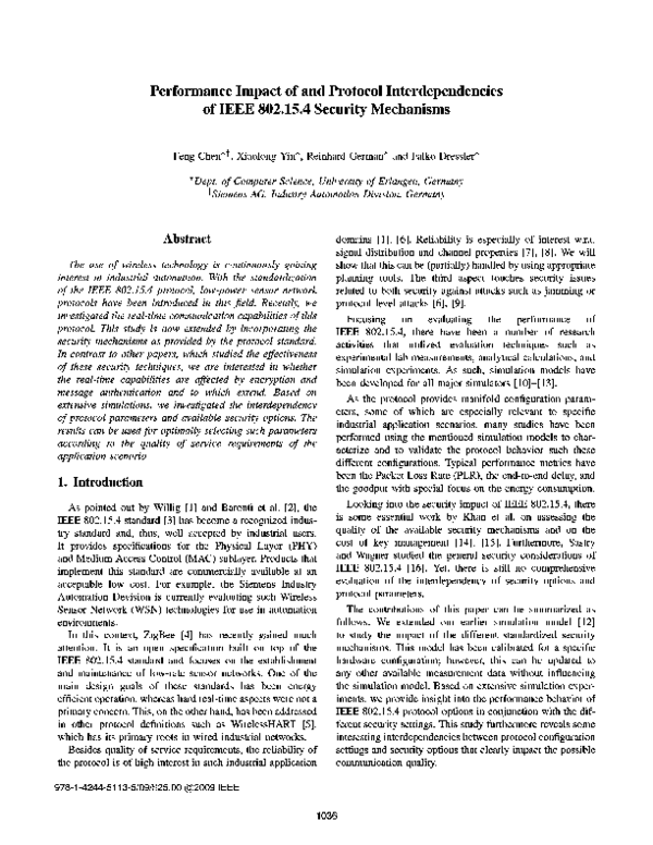 (PDF) Performance impact of and protocol interdependencies of IEEE 802. ...